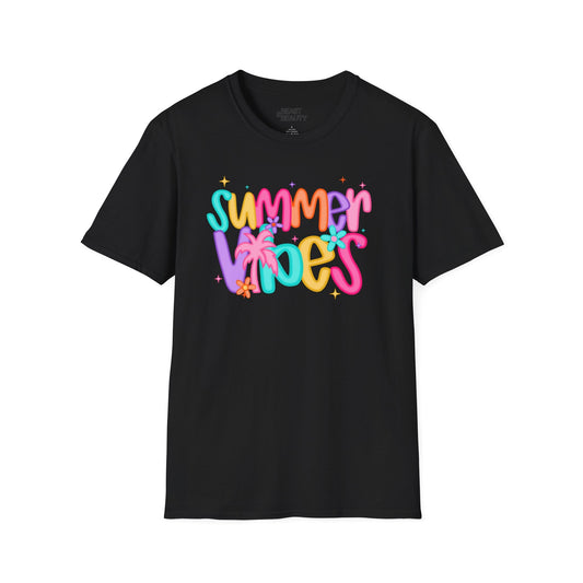 summer vibes t-shirt black t-shirt gift gift idea