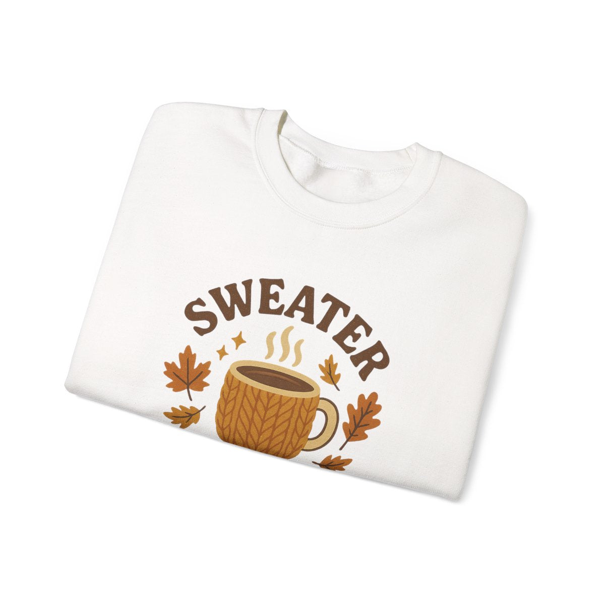 light pink sweatshirt front detail with bold sweater weather club print