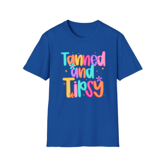 Tanned and Tipsy T-Shirt - funny t-shirt by Cheeky Business
