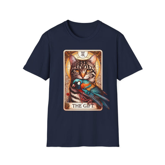 The Gift Cat Tarot Graphic T-Shirt - funny t-shirt by Cheeky Business