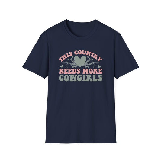 This Country Needs More Cowgirls T-Shirt - funny t-shirt by Cheeky Business