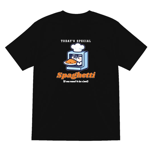 Today's Special Spaghetti Funny 3D Printing T-Shirt & Sweatshirt T-Shirt in Black