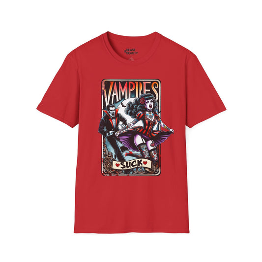 vampires suck gothic tarot t-shirt t-shirt alternate colour product image