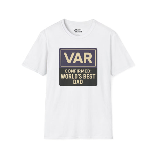 var confirmed world s best dad t-shirt white t-shirt Father's Day gift idea