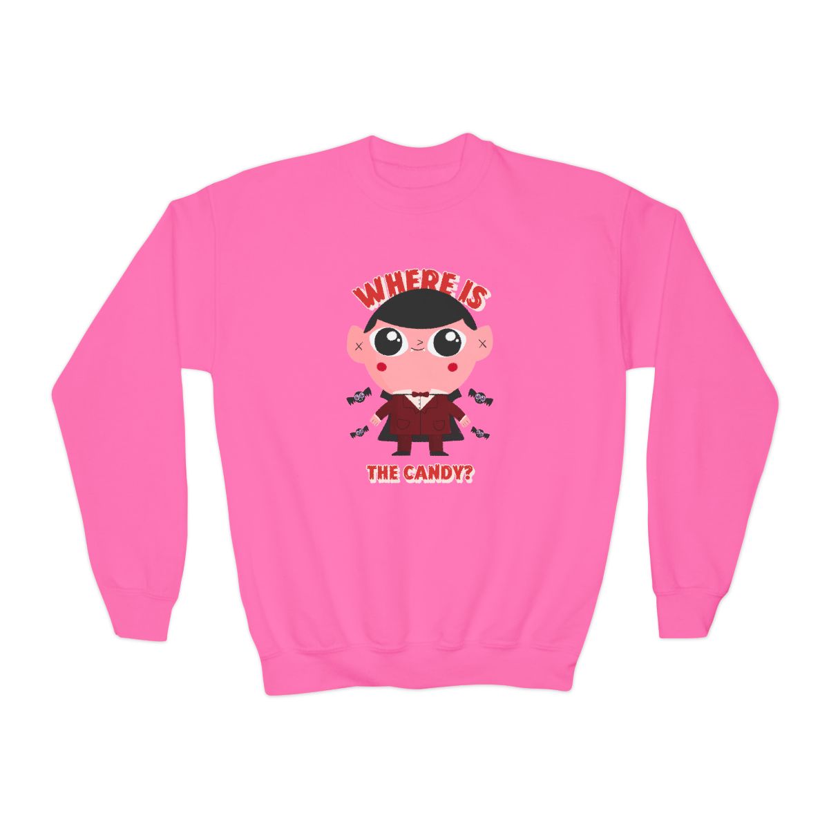 Where Is The Candy Kids Halloween Sweatshirt - funny t-shirt by Cheeky Business
