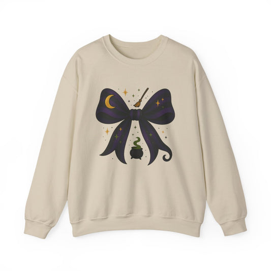 Witchy Bow Halloween Sweatshirt