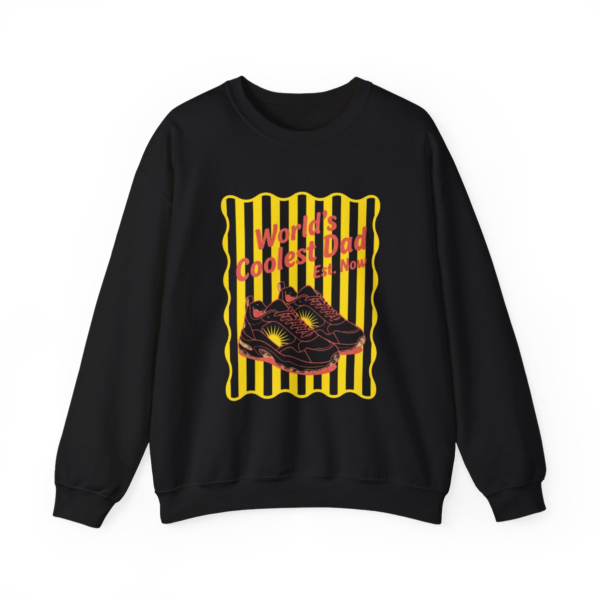 World's Coolest Dad Retro Sweatshirt - funny sweatshirt by Cheeky Business