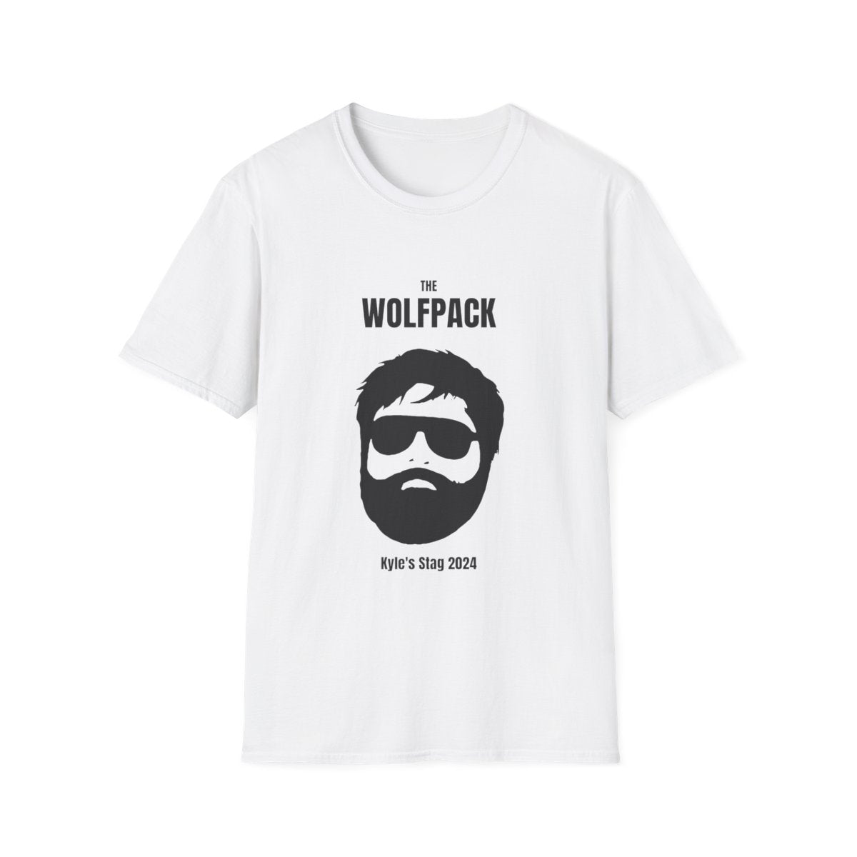 personalised wolfpack stag t-shirt t-shirt second colour product image