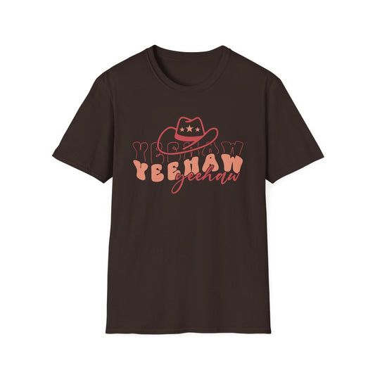 Yeehaw Yeehaw Cowgirl T-Shirt - funny t-shirt by Cheeky Business
