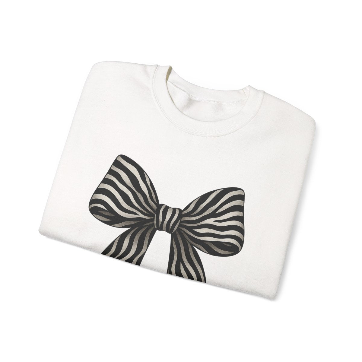 Zebra Bow Sweatshirt - funny sweatshirt by Cheeky Business