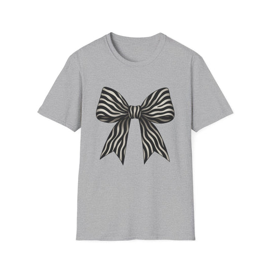 Zebra Bow T-Shirt - funny t-shirt by Cheeky Business