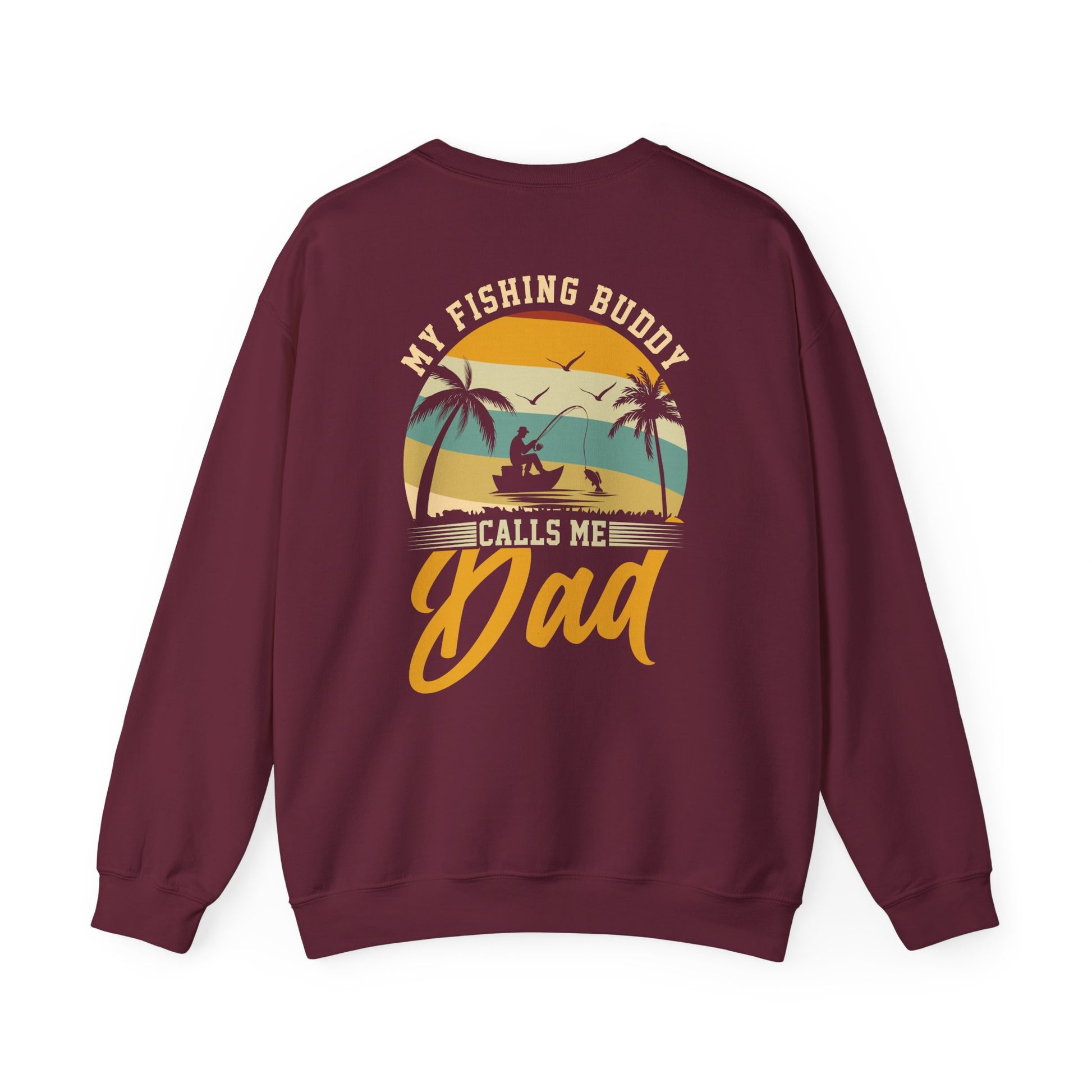 my fishing buddy calls me dad sweatshirt sweatshirt fifth colour product image
