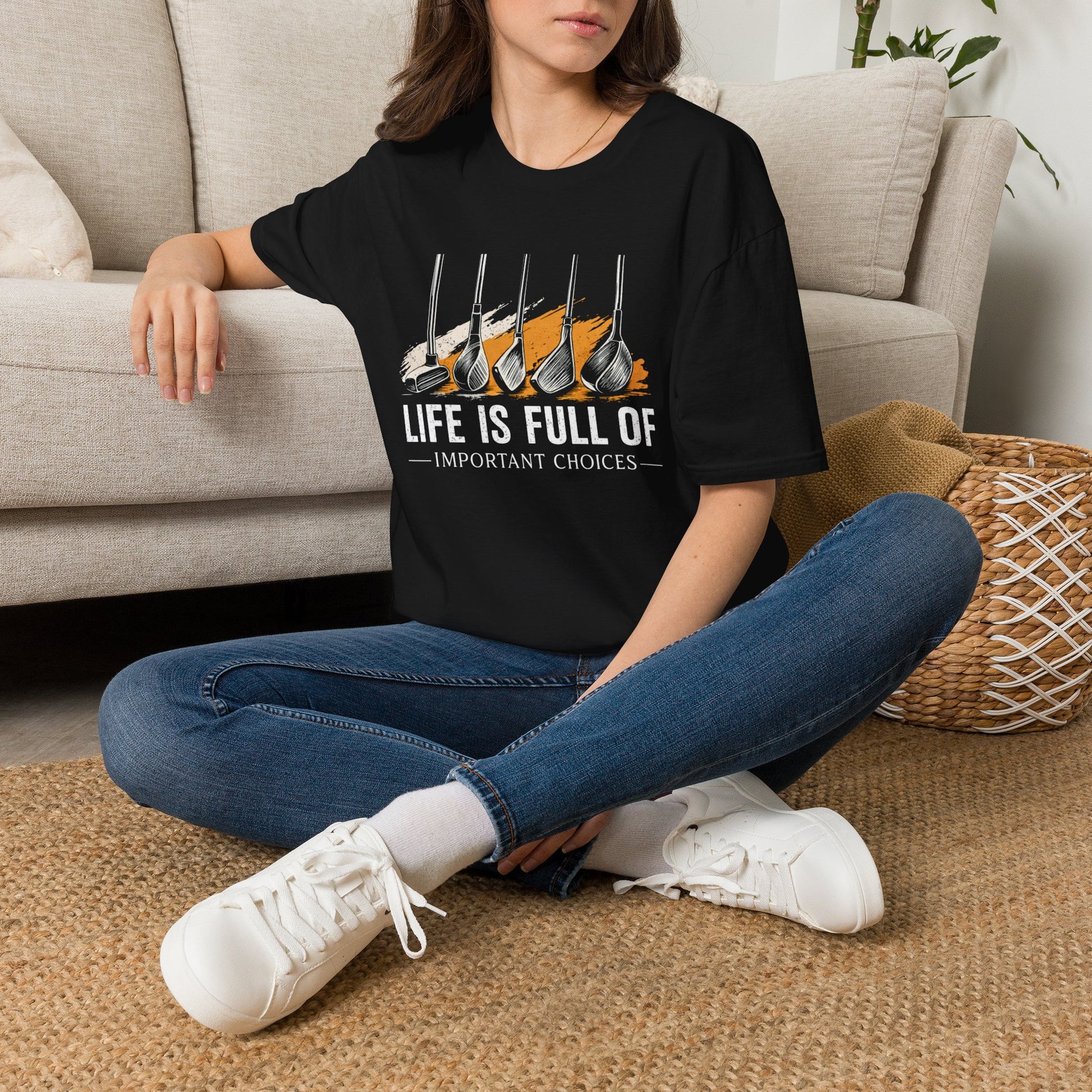 Life Is Full of Important Choices Golf T-Shirt t-shirt product image 11 from Beast and Beauty