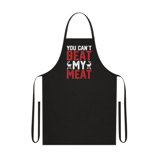 you can't beat my meat bbq apron clothing front product image