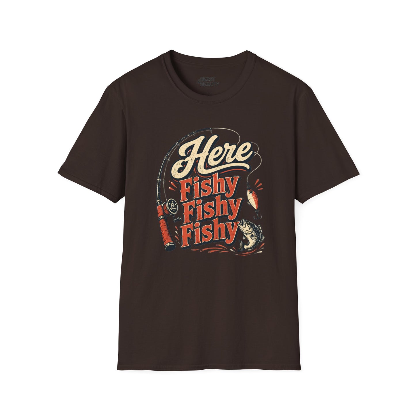 here fishy fishy fishy fishing t-shirt t-shirt third colour product image
