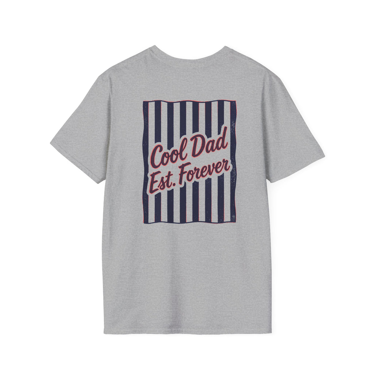 natural colour t-shirt with cool dad est forever slogan birthday gift for dad