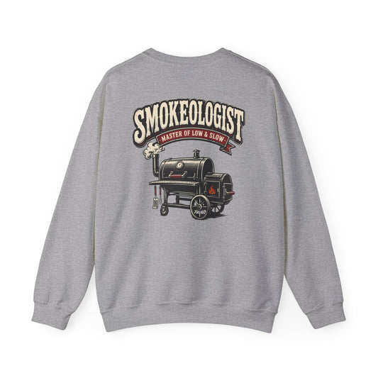 smokeologist master of low & slow bbq sweatshirt sweatshirt front product image