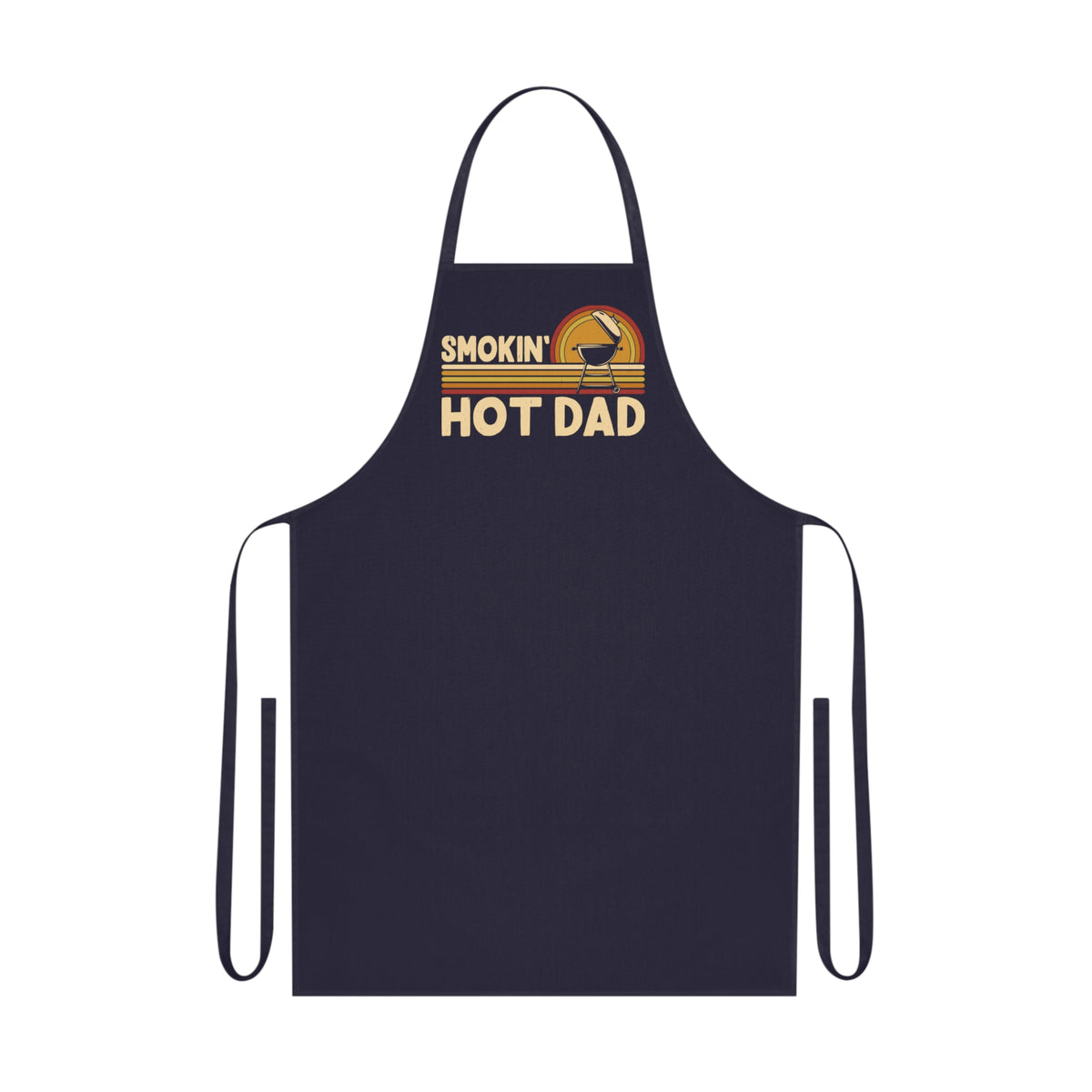 smokin' hot dad bbq apron clothing third colour product image
