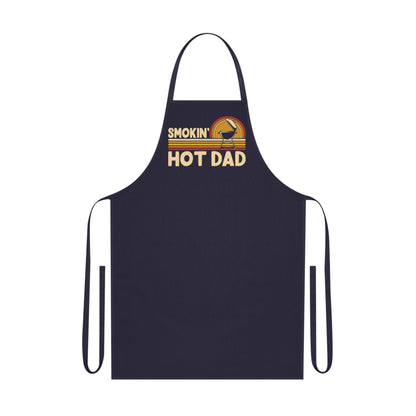 smokin' hot dad bbq apron clothing third colour product image
