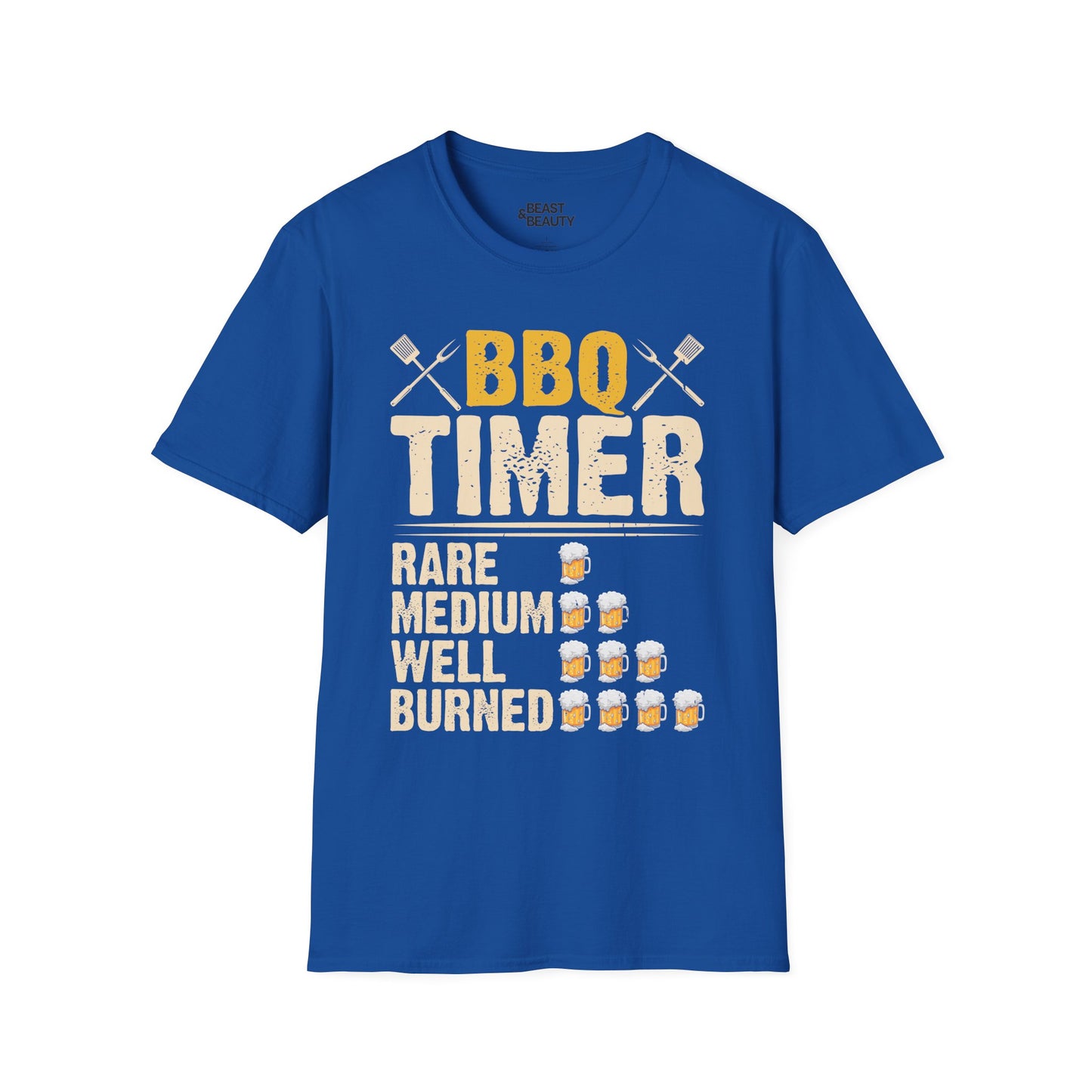 BBQ Timer Funny Grilling Dad T-Shirt t-shirt product image 2 from Beast and Beauty