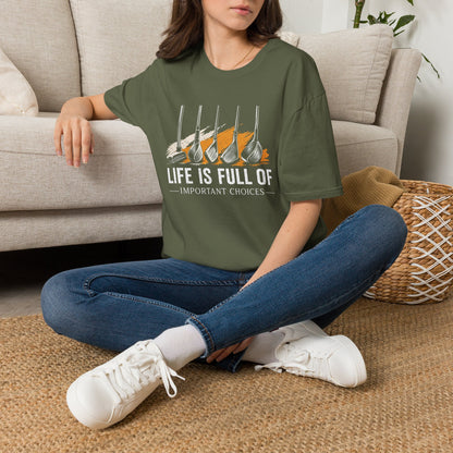 Life Is Full of Important Choices Golf T-Shirt t-shirt product image 15 from Beast and Beauty