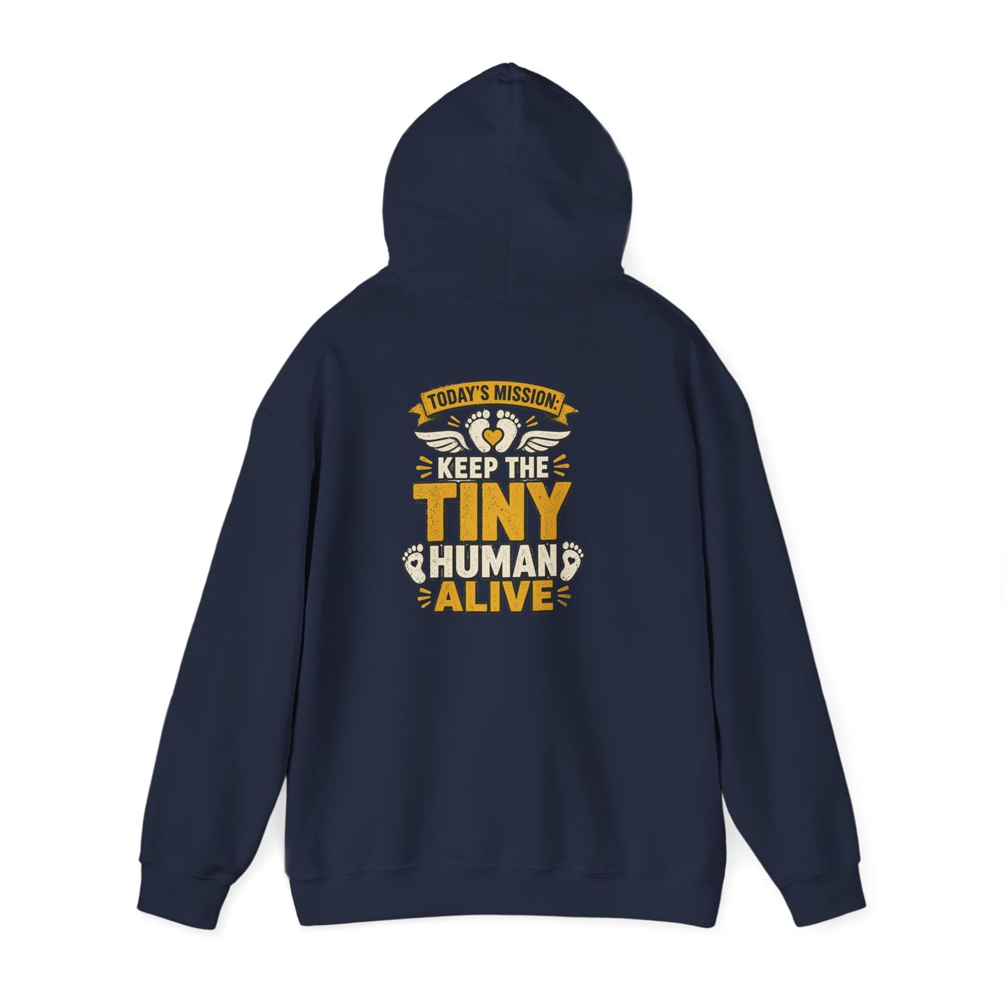 today's mission keep the tiny human alive hoodie hoodie second colour product image