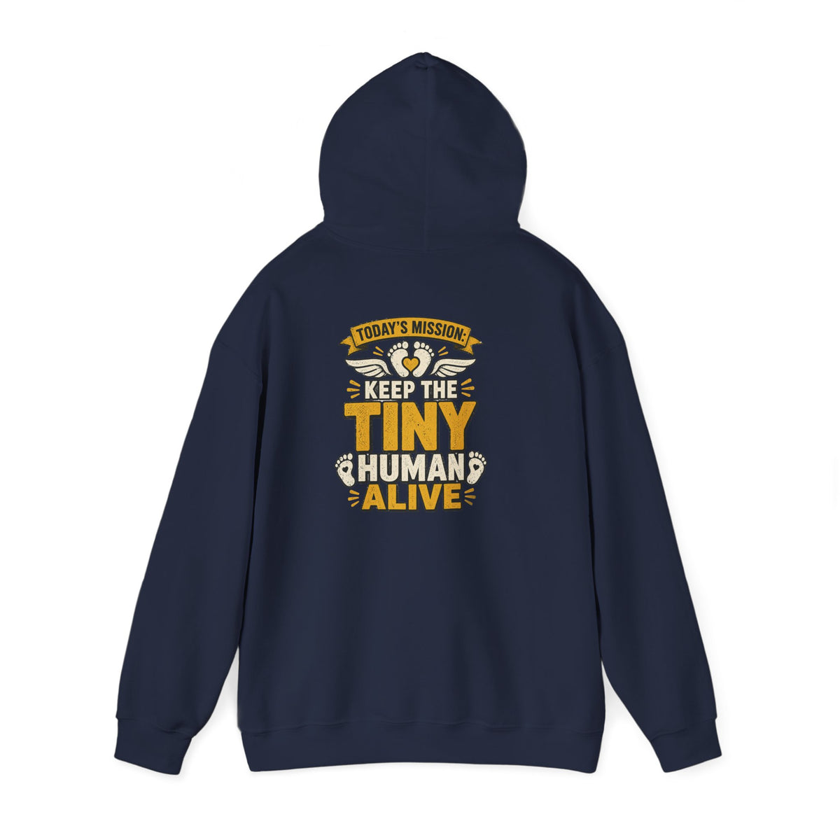 today's mission keep the tiny human alive hoodie hoodie second colour product image