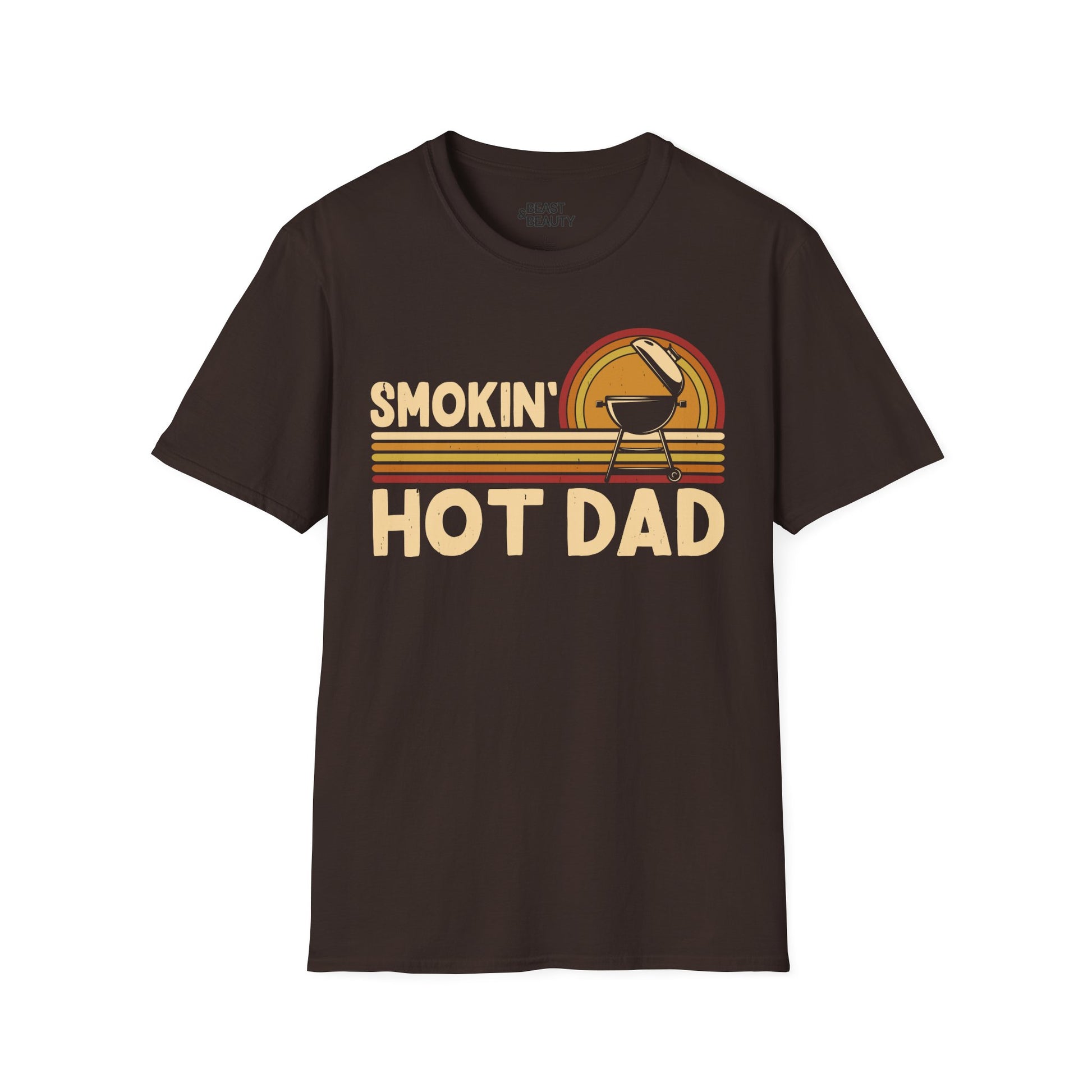 smokin' hot dad bbq father's day t-shirt t-shirt second colour product image