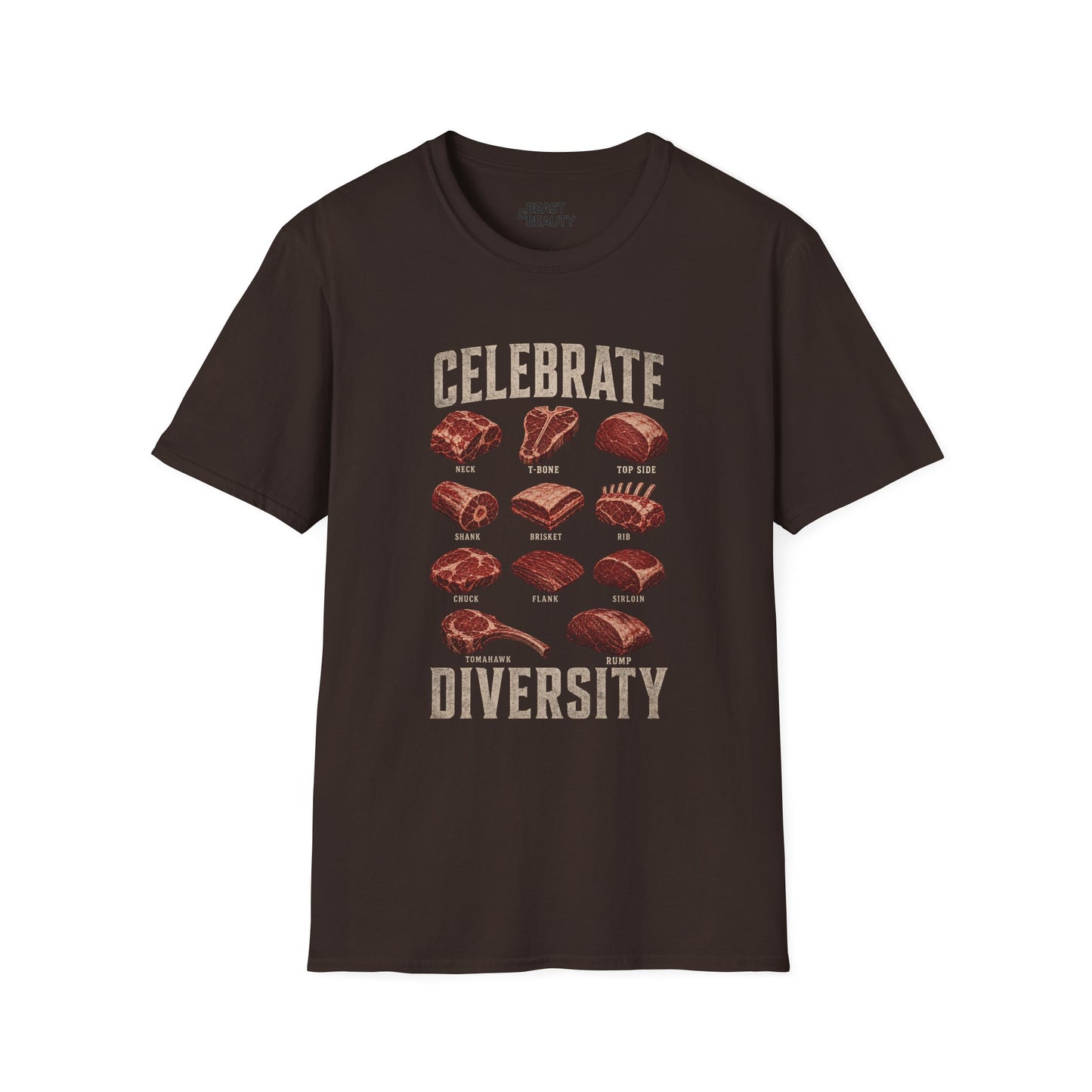 Celebrate Diversity Dad T-Shirt t-shirt product image 1 from Beast and Beauty