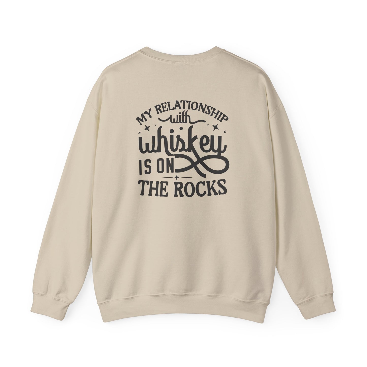 my relationship with whiskey is on the rocks sweatshirt sweatshirt second colour product image