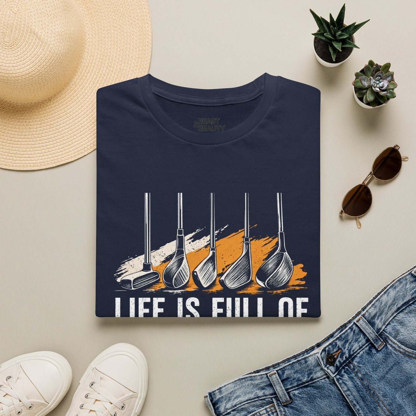 Life Is Full of Important Choices Golf T-Shirt t-shirt product image 10 from Beast and Beauty