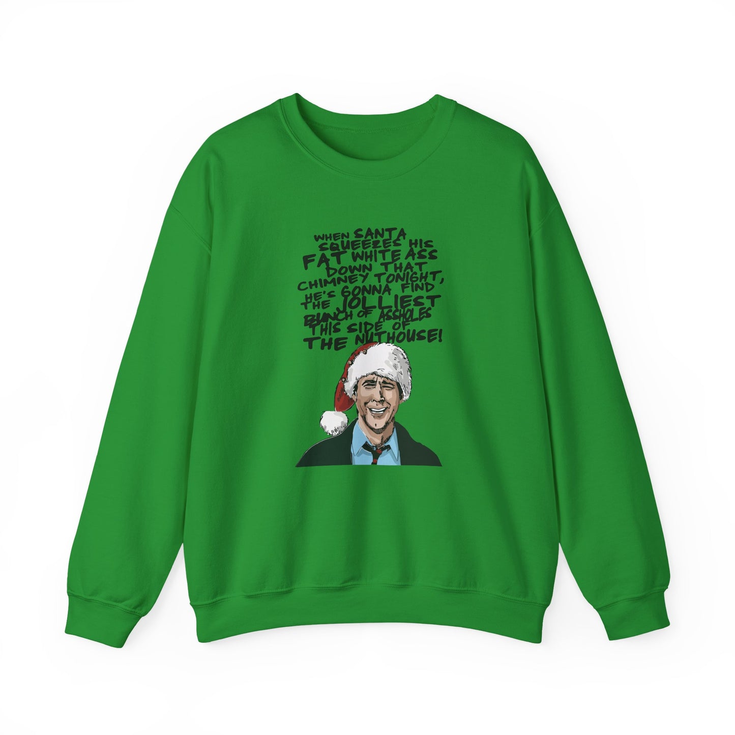 sand sweatshirt with clark griswold funny christmas design
