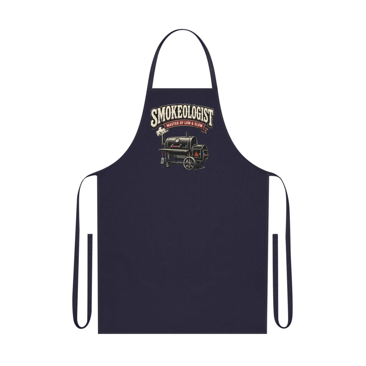 smokeologist master of low & slow bbq apron clothing third colour product image