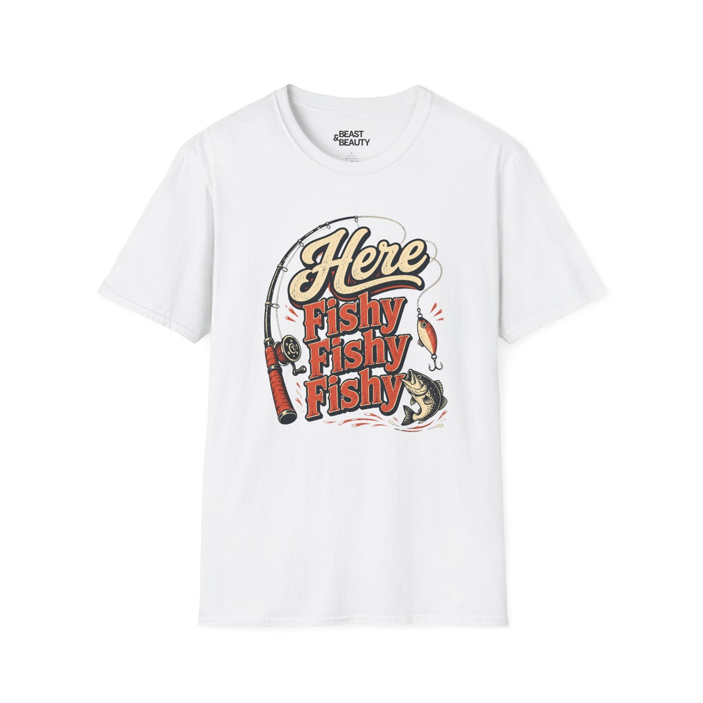here fishy fishy fishy fishing t-shirt t-shirt fifth colour product image