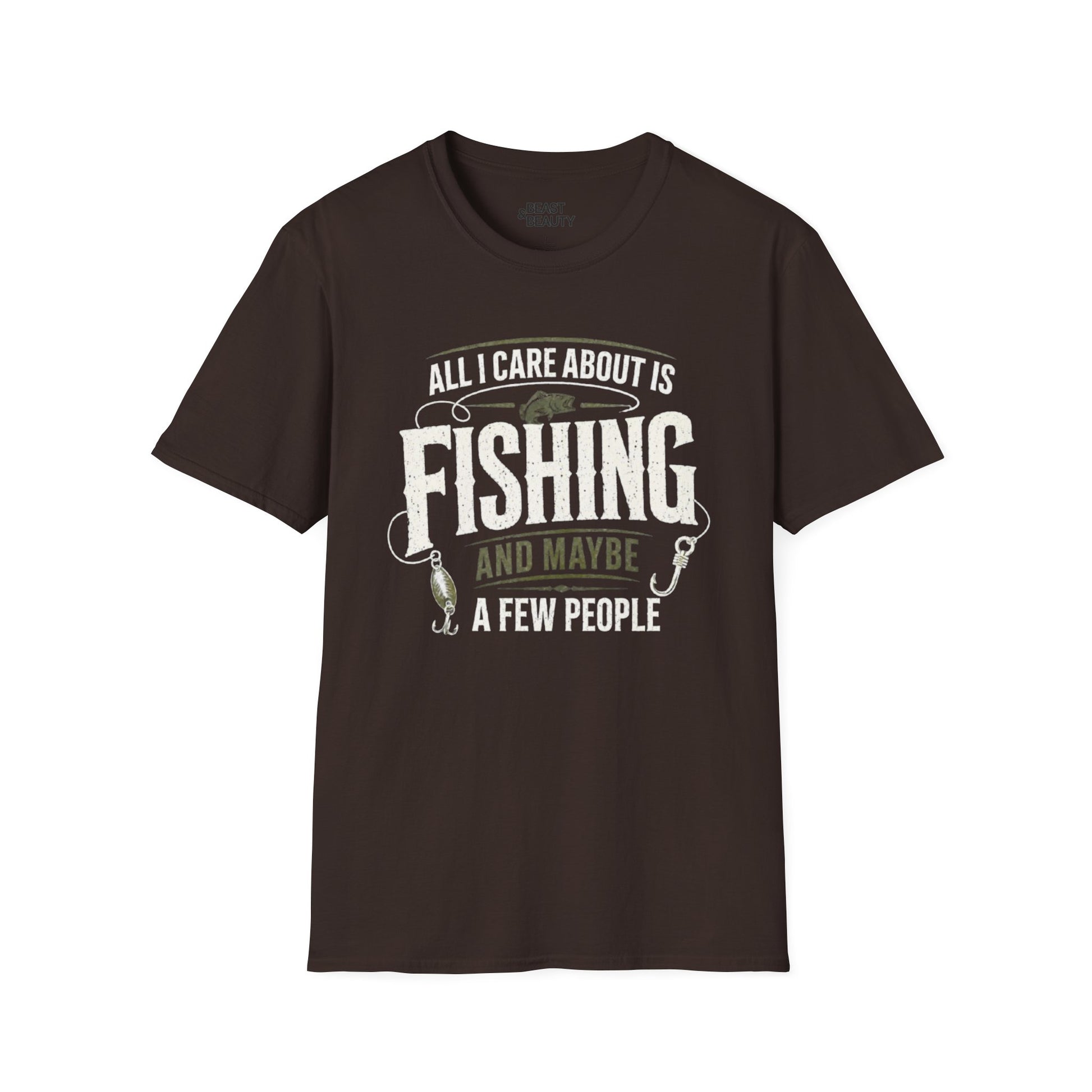 navy t-shirt with funny fishing slogan design for anglers and fishermen