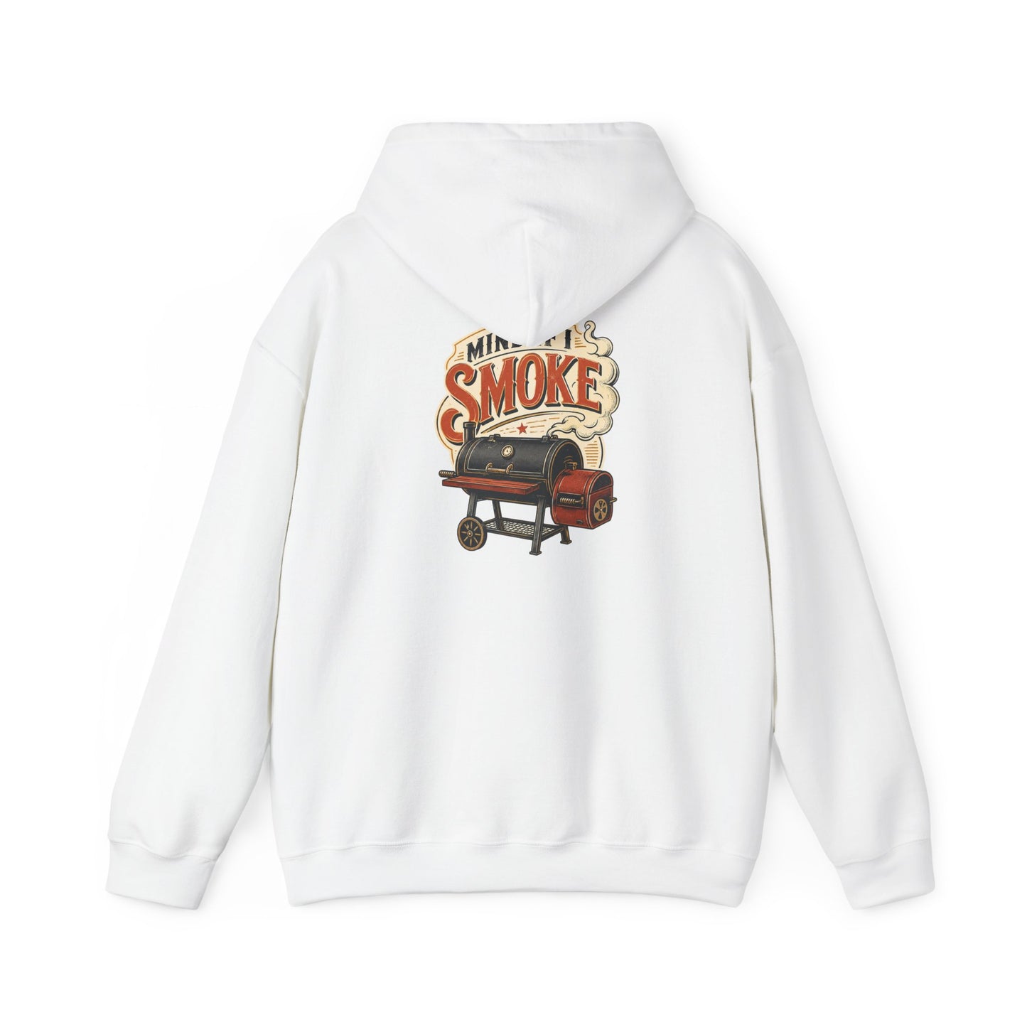 white hoodie with mind if i smoke bbq smoker slogan for grill masters