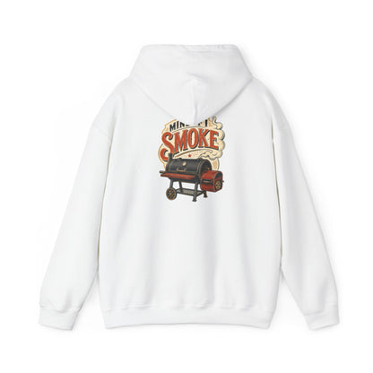 white hoodie with mind if i smoke bbq smoker slogan for grill masters