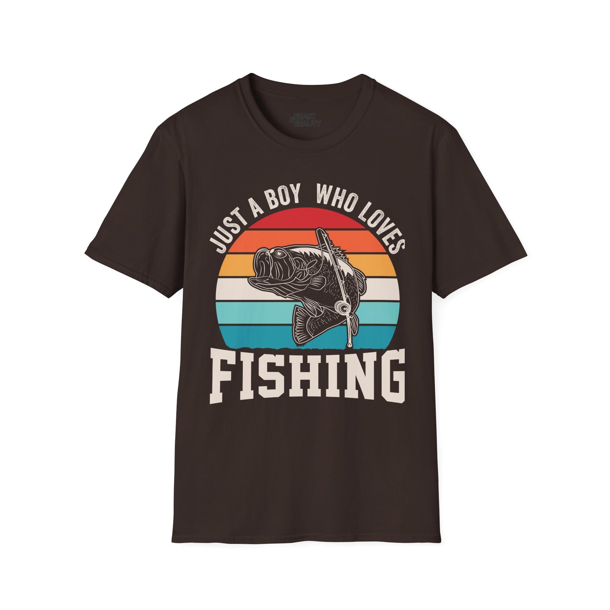 just a boy who loves fishing t-shirt t-shirt second colour product image