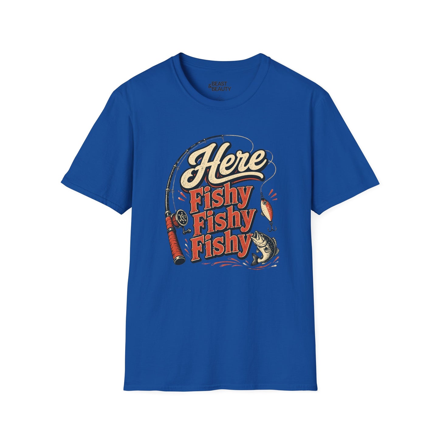 here fishy fishy fishy fishing t-shirt t-shirt alternate colour product image