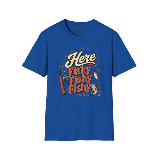 here fishy fishy fishy fishing t-shirt t-shirt alternate colour product image