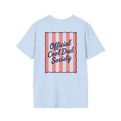 natural t-shirt with cool dad society vintage badge graphic for birthday gift