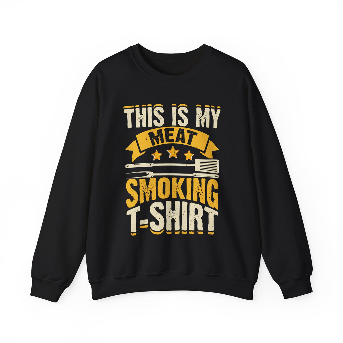 maroon t-shirt with this is my meat smoking bbq slogan print