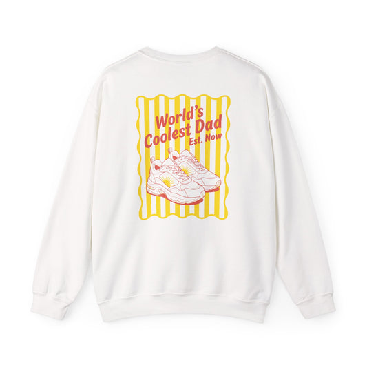 world's coolest dad retro sweatshirt sweatshirt front product image