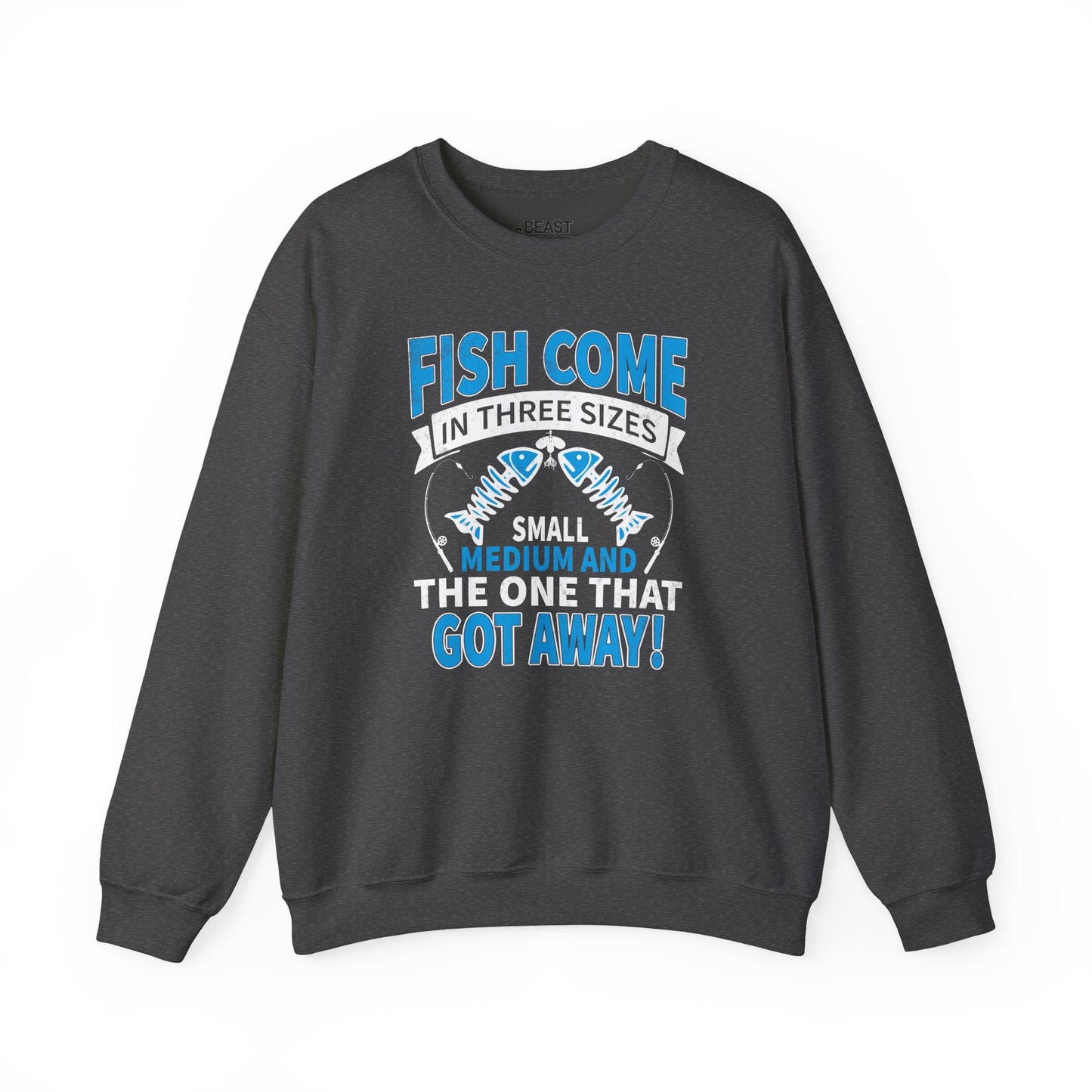forest green sweatshirt with funny fishing slogan for fishermen and anglers