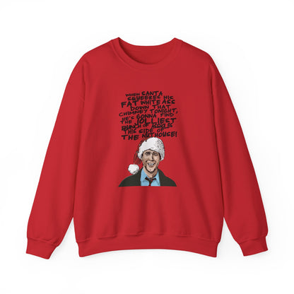 light pink sweatshirt with christmas vacation movie quote design