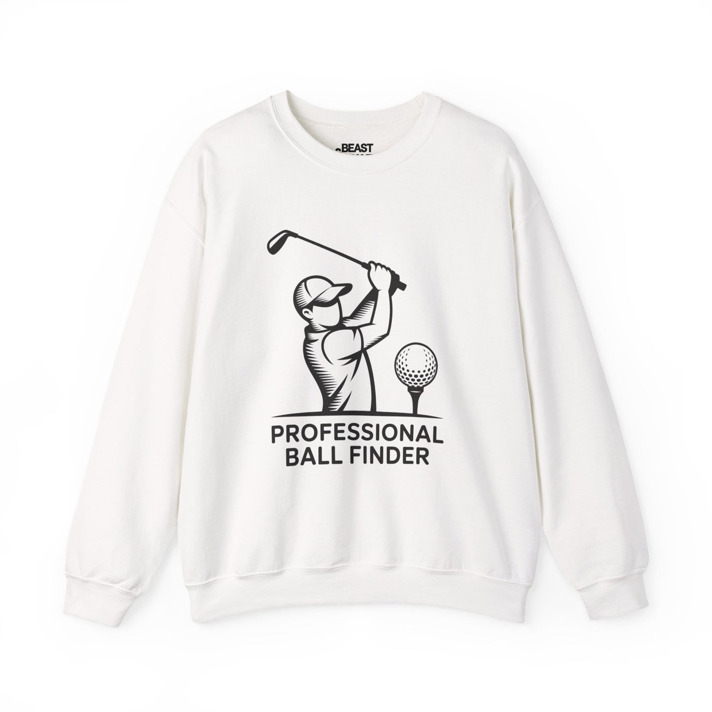 sport grey sweatshirt with professional ball finder funny golf gift design