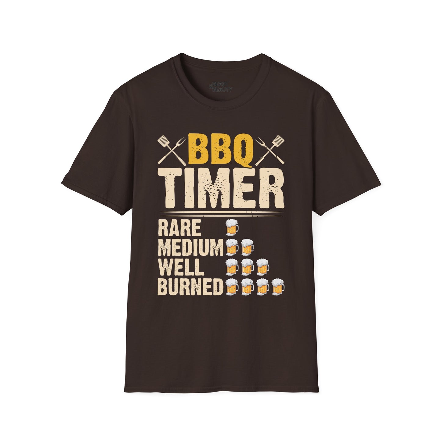 BBQ Timer Funny Grilling Dad T-Shirt t-shirt product image 3 from Beast and Beauty