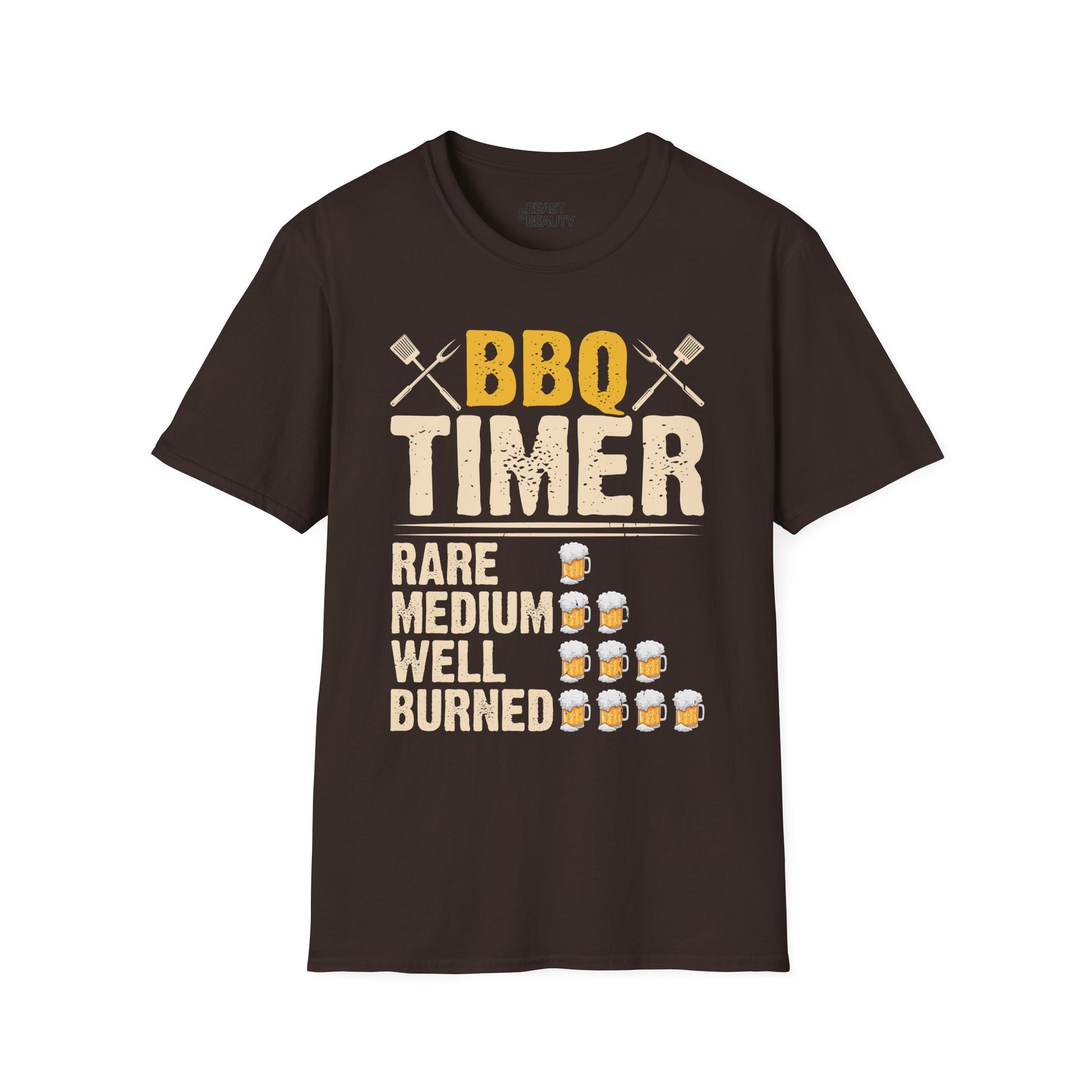 BBQ Timer Funny Grilling Dad T-Shirt t-shirt product image 3 from Beast and Beauty