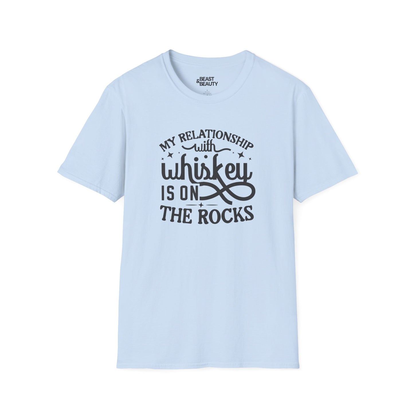 my relationship with whiskey is on the rocks t-shirt t-shirt fourth colour product image