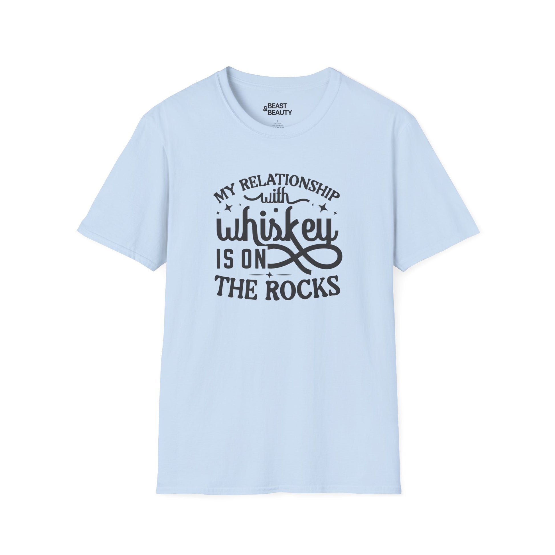 my relationship with whiskey is on the rocks t-shirt t-shirt fourth colour product image